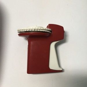 Rotex Label Maker Compact Maroon  WORKS 3/8” 9.5mm Vintage USA